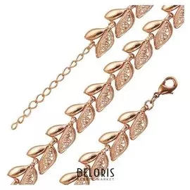 Браслет "Лепесток", позолота