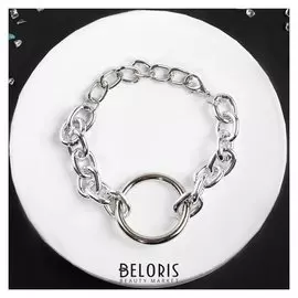 Браслет металл "Цепь" форд, цвет серебро