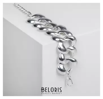 Браслет металл "Цепь" крупное звено