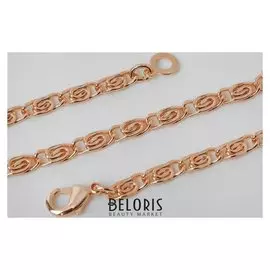 Браслет металл "Цепь" улитка, цвет золото, ширина 3 мм, L=20 см