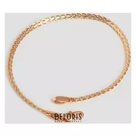 Браслет металл "Цепь" узкое сплетение, цвет серебряно-золотой, ширина 3 мм, L=18,8 см