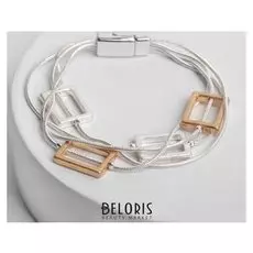 Браслет металл "На магните" прямоугольники