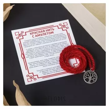 Браслет-оберег "Красная нить" дерево жизни