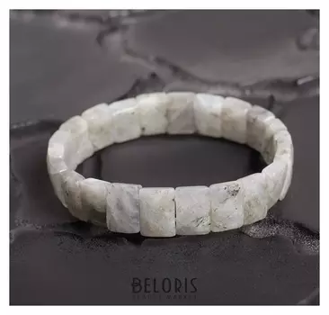 Браслет прямоугольник, пластина малая, гранёный "Лабрадор"