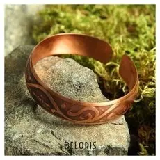 Браслет "Резной" пластинчатый средний