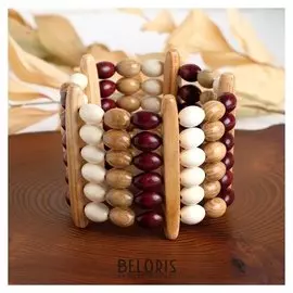 Браслет ручная работа, деревянный "Огромный"