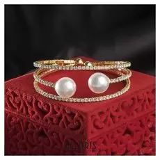 Браслет с жемчугом "Минимализм"