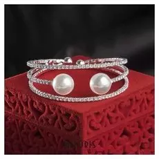 Браслет с жемчугом "Минимализм"