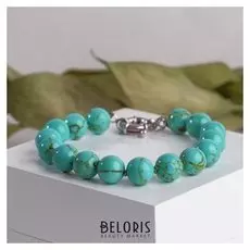 Браслет шар №10 "Бирюза старая"