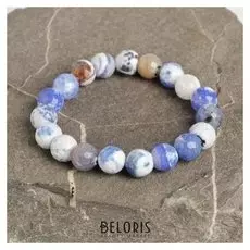 Браслет шар №10 гранёный "Агат" под содалит