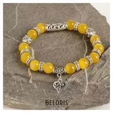 Браслет шар №10 "Кошачий глаз" с подвеской