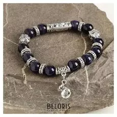 Браслет шар №10 "Кошачий глаз" с подвеской