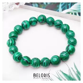 Браслет шар №10 "Малахит"
