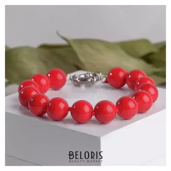 Браслет шар №12 "Коралл"