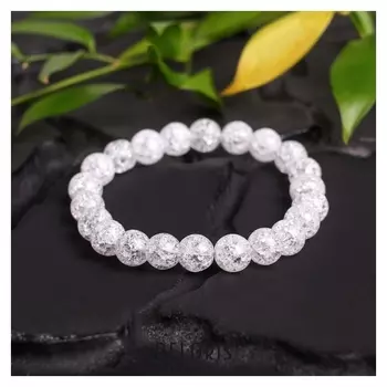 Браслет шар №8 "Кварц сахарный"