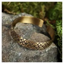 Браслет "Славянский" пластинчатый, узкий