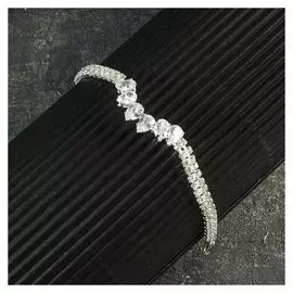 Браслет со стразами "Циркон" изыск, дуга