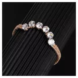 Браслет со стразами "Циркон" изыск, дуга