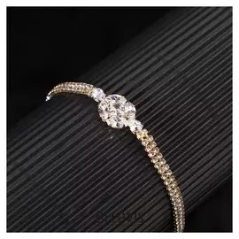 Браслет со стразами "Циркон" изыск, круг