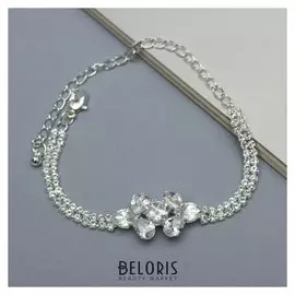 Браслет со стразами "Циркон" изыск, ромбы