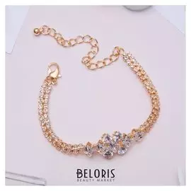 Браслет со стразами "Циркон" изыск, ромбы