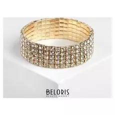 Браслет со стразами "Лёд" 5 рядов