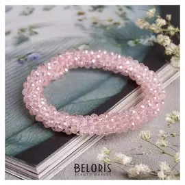 Браслет со стразами "Переплетение" гроздь