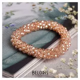 Браслет со стразами "Переплетение" гроздь