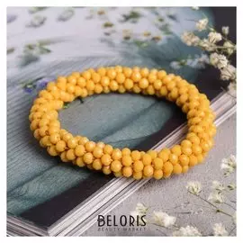 Браслет со стразами "Переплетение" матовая гроздь