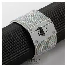 Браслет со стразами "Селебрити" толстая линия