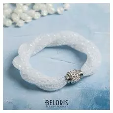 Браслет "Стардаст" плетение, белый