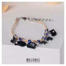 Браслет травяной "Авантюрин синий"