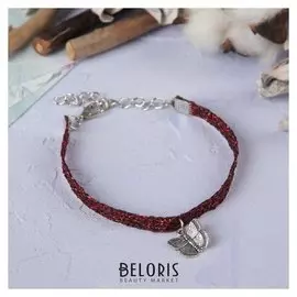 Браслет "Яркое плетение" бабочка