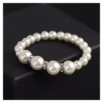 Браслет жемчуг "Невеста" бусины