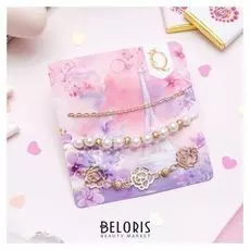 Браслет жемчуг "Романтик" розы