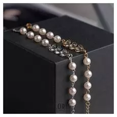 Браслет жемчуг "Трио" сердце