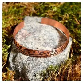 Браслет "Змеевик" пластинчатый узкий