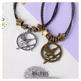 Браслеты "Неразлучники" сойка, цвет чёрно-коричневый