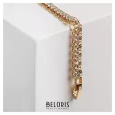 Браслеты со стразами "Сияй" нить пластинами