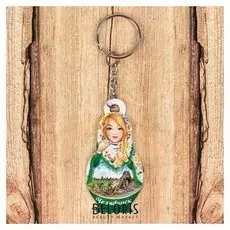 Брелок в форме матрёшки «Челябинск. верблюд»