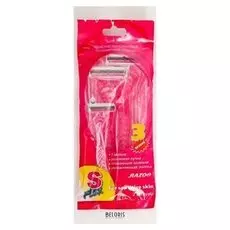 Бритвенные станки одноразовые Razo S-flex, 3 лезвия, увлажняющая полоса, 2 шт