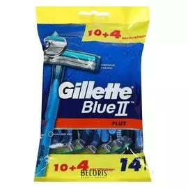 Бритвы Gillette Blueii Plus одноразовые, 14шт