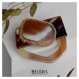 Брошь "Абстракция" геом, цвет коричневый в золоте