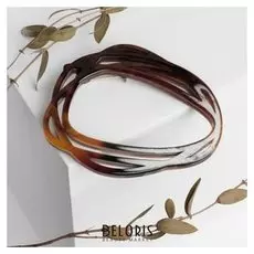 Брошь "Абстракция" клубок, цвет коричневый