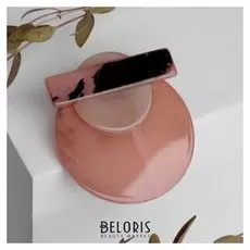 Брошь "Абстракция" круги, цвет розовый