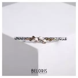 Брошь "Альба", цвет золотистый в серебре