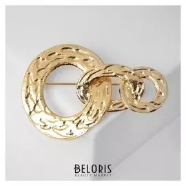 Брошь "Цепи", цвет золото