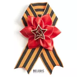 Брошь «Цветок» со звездой