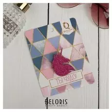 Брошь деревянная, ручная работа "Сверкающий единорог"