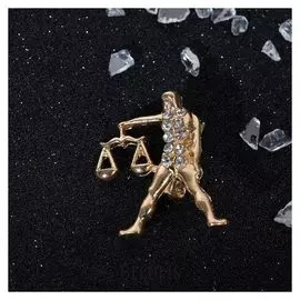 Брошь гороскоп "Знаки зодиака" весы